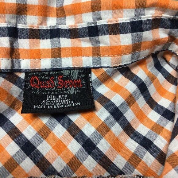 Quad Seven boys size 16/18 button front shirt - Picture 5 of 10